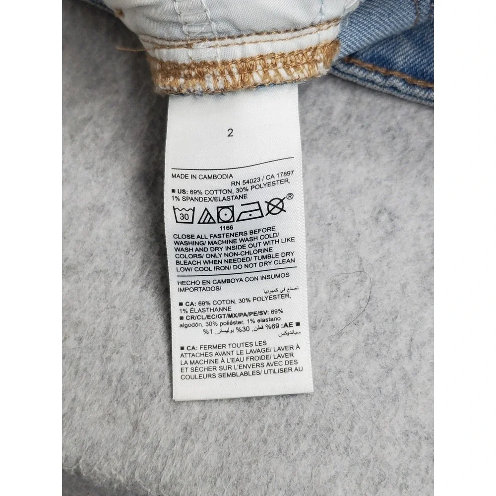 Old Navy Women Jeans 2 Light Blue Denim Flared 487331 High-Rise Wow Flare‎ NWT
